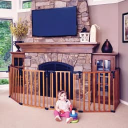 Unbranded North States 3-in-1 Wood Super Yard Playpen and Gate thumbnail 2