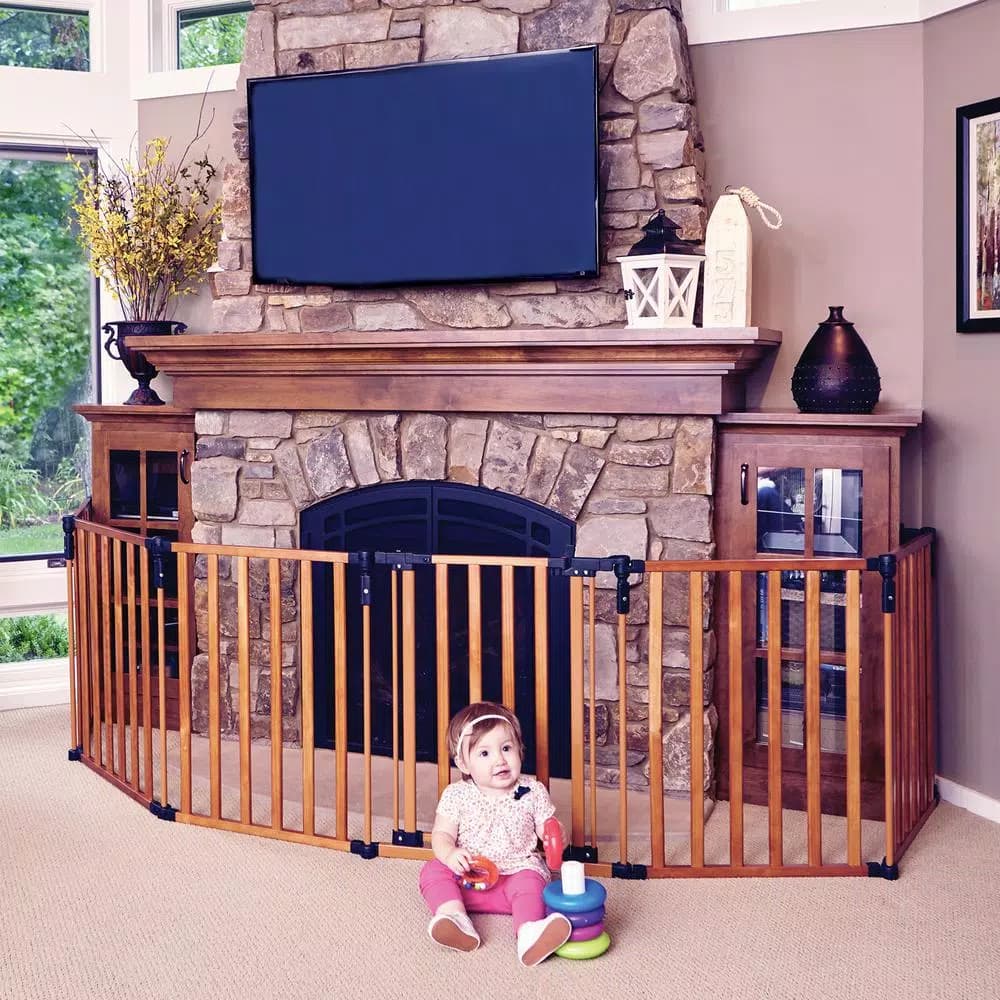 Unbranded North States 3-in-1 Wood Super Yard Playpen and Gate
