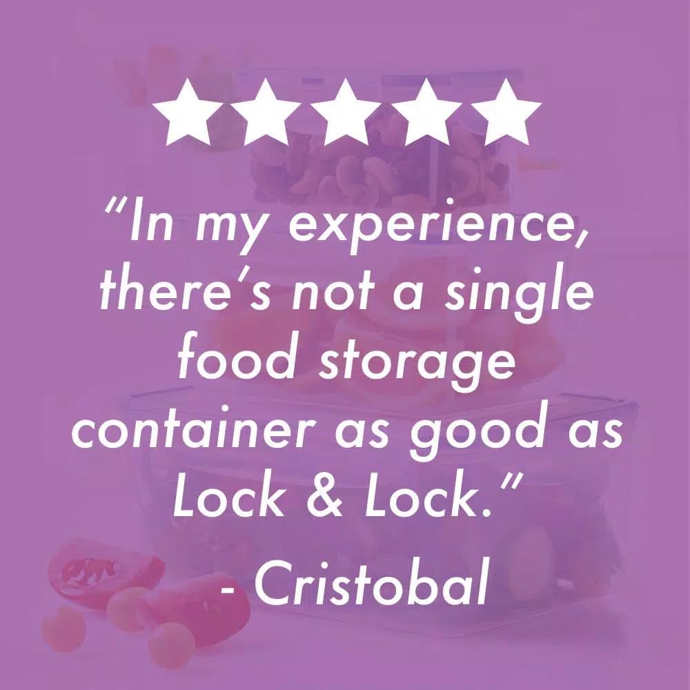 Lock & Lock Easy Essentials 14-Piece Food Storage Container Set, Airtight & Leakproof