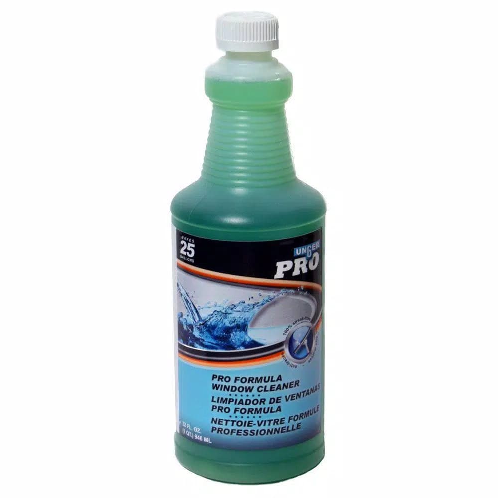 Unger Window Cleaning Solution Concentrate, 32 oz. Streak-Free Formula
