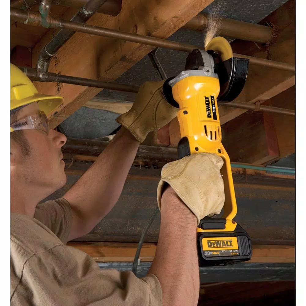 DEWALT 20V MAX Cordless 4.5-in. to 5-in. Angle Grinder Kit with (2) 5.0 Ah Batteries and Charger