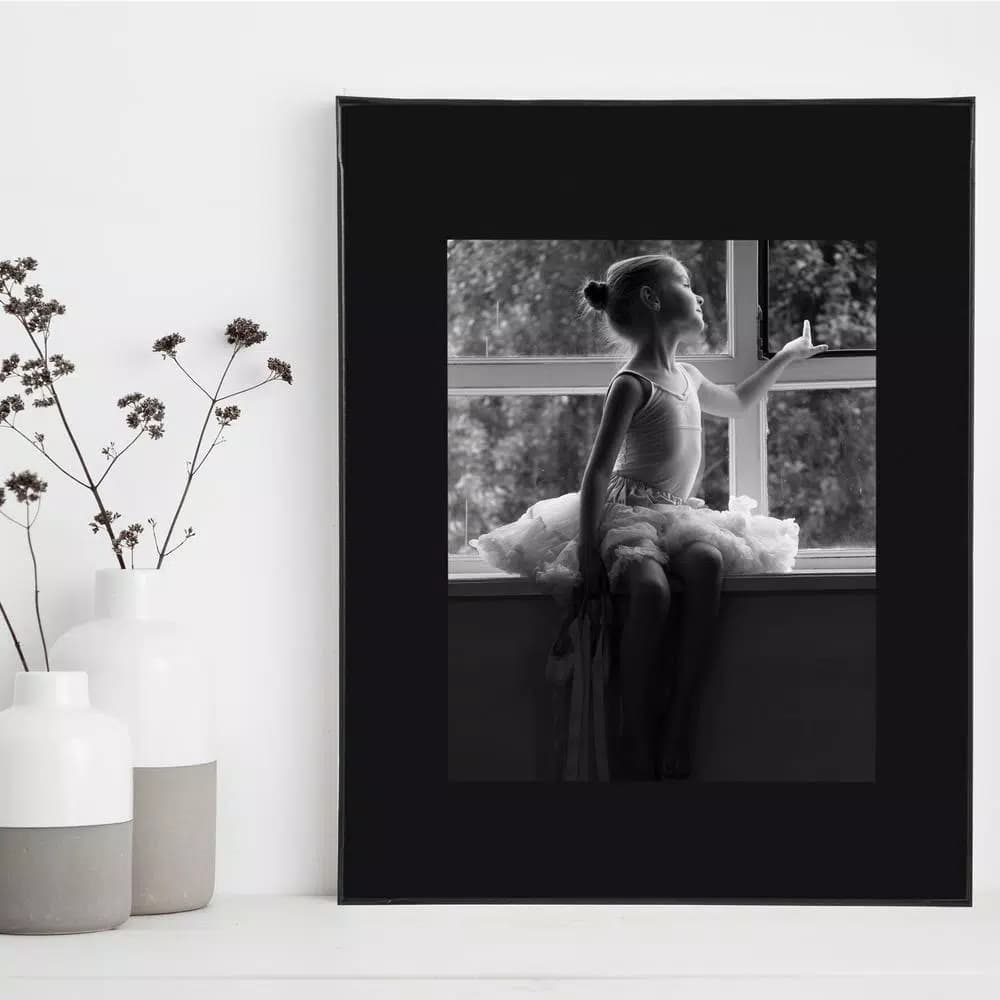 Pinnacle 6-Pack Snap Clear Acrylic 11 x 14 in. Standing Picture Frames, L-Shaped Tabletop Display