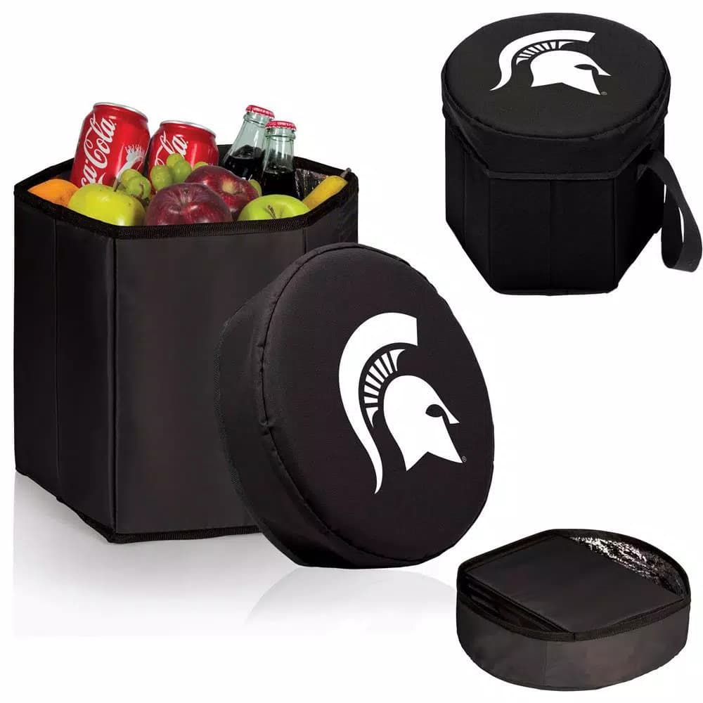 Picnic Time Michigan State Spartans 12 Qt. Bongo Collapsible Soft-Side Cooler - Black