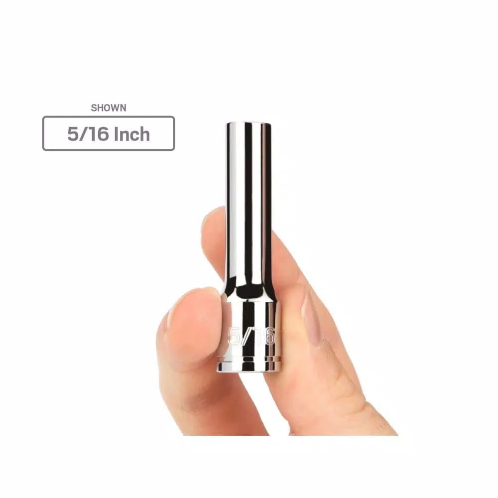 TEKTON 3/8 in. Drive 1 in. Deep 6-Point Hex Socket