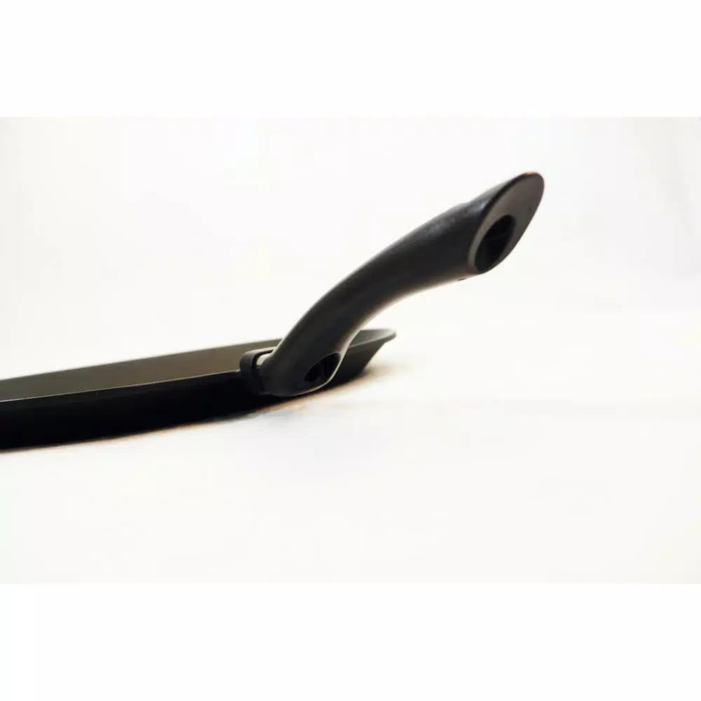 ExcelSteel 11 in. Cast Aluminum Nonstick Oval Frying Pan, Black