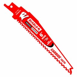 Diablo Demo Demon 6 in. Carbide-Tipped Reciprocating Saw Blade, 6/9 TPI for Nail-Embedded Wood thumbnail 1