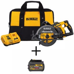DEWALT FLEXVOLT 60V MAX Cordless Brushless 7-1/4 in. Wormdrive Style Circular Saw with (2) 6.0Ah Batteries thumbnail 1