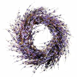 Unbranded 19.7 in. Lavender-Inspired Purple Dried Flower Wreath, Cottage Style thumbnail 1
