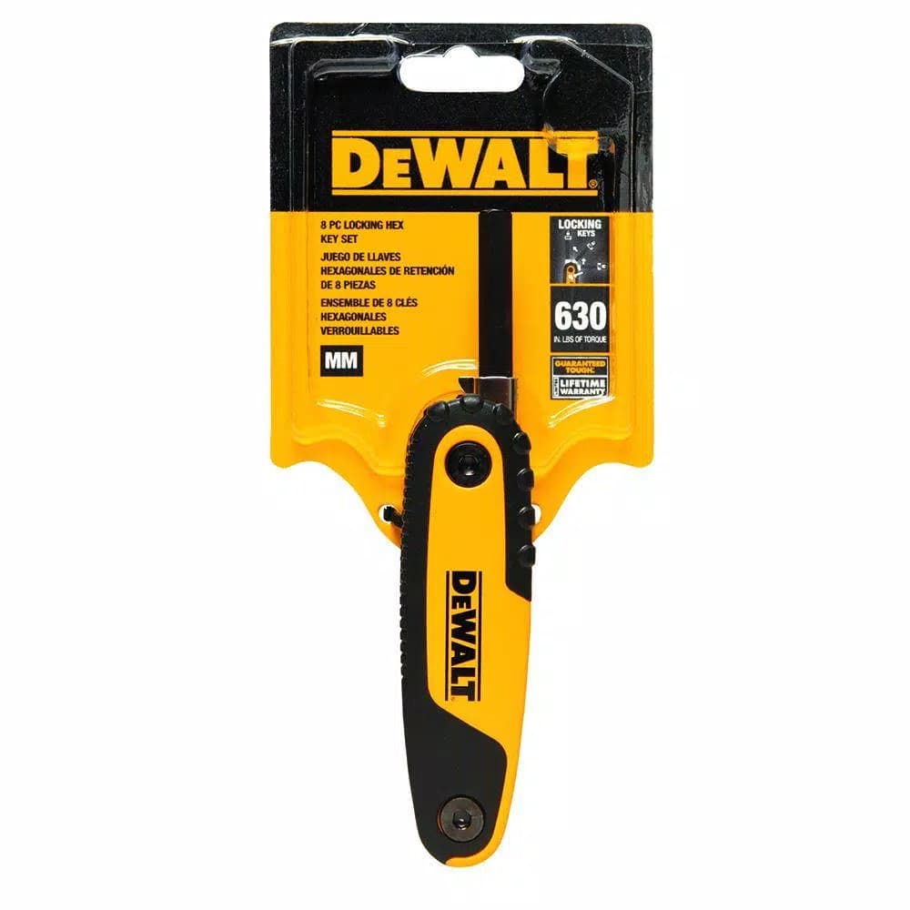 DEWALT 8-Piece Metric Locking Hex Key Set
