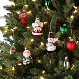 Mr. Christmas 30-Piece Vintage Glass Ornament Set with Storage Box and Gift Bags thumbnail 4