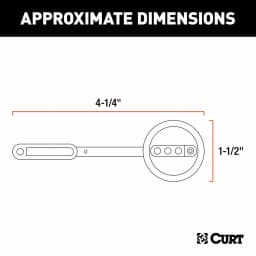 CURT 4-Way Flat License Plate Light Plug Adapter thumbnail 3