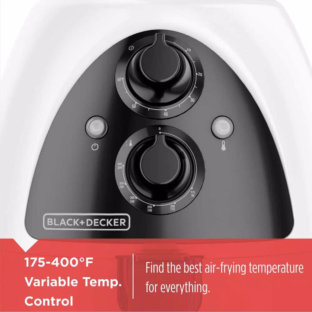 BLACK+DECKER PuriFry 2 Qt. Air Fryer, White