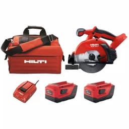 Hilti 22V Cordless Metal Cutting Circular Saw Kit with Two 8.0 Ah Batteries, Charger, and Bag thumbnail 1