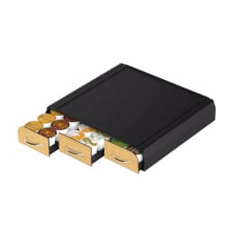 Mind Reader Anchor 36-Capacity K-Cup Storage Drawer with Wood Veneer and Heat-Resistant Panel, Black thumbnail 3