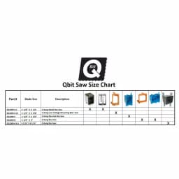Q Bit QBit SQ1000-S Oscillating Multi-Tool Outlet Box Saw Blade for 1-Gang Plastic Boxes thumbnail 5