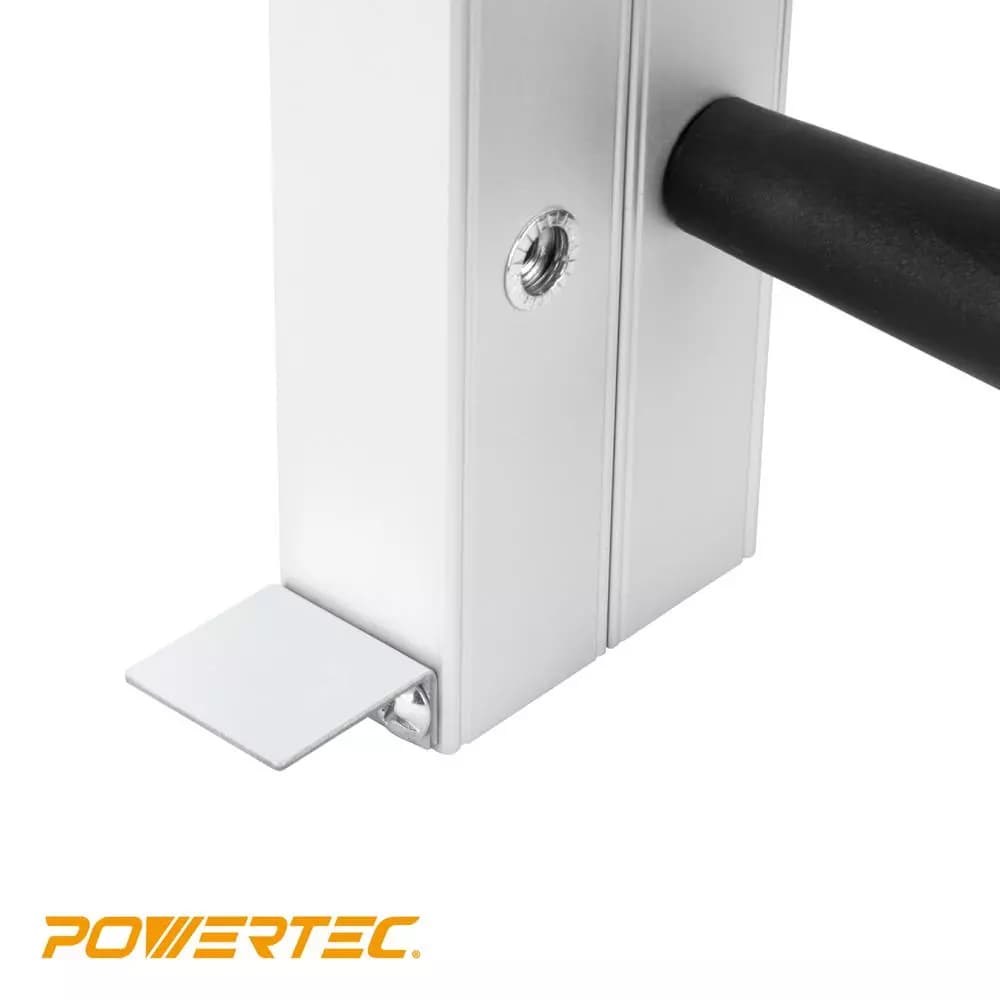 POWERTEC 24-Inch Aluminum Table Saw Taper Jig with Laser Etched Scale