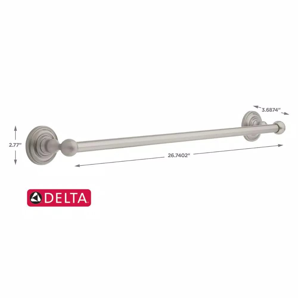 Delta Greenwich 24 in. Towel Bar in SpotShield Brushed Nickel