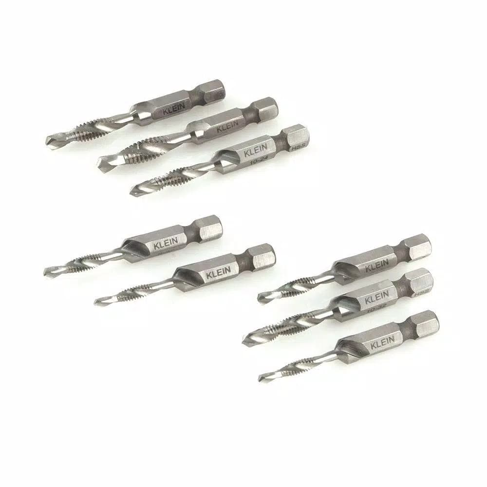 Klein Tools 8-Piece High Speed Steel Drill Tap Tool Kit with Carrying Case