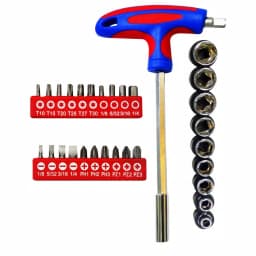 Best Value 49-Piece Homeowners Tool Kit Set with Blow Mold Case and Chrome Plated Finish thumbnail 5