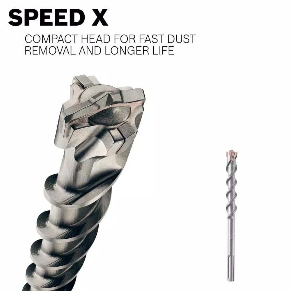 Bosch Speed-X 2 in. x 21 in. SDS-Max Carbide Rotary Hammer Drill Bit for Concrete