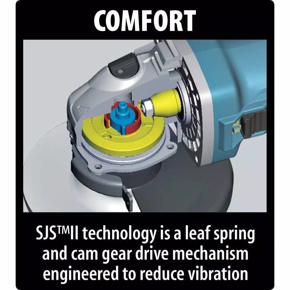 Makita GA4542C 4-1/2 in. 12 Amp SJS II High-Power Variable Speed Angle Grinder