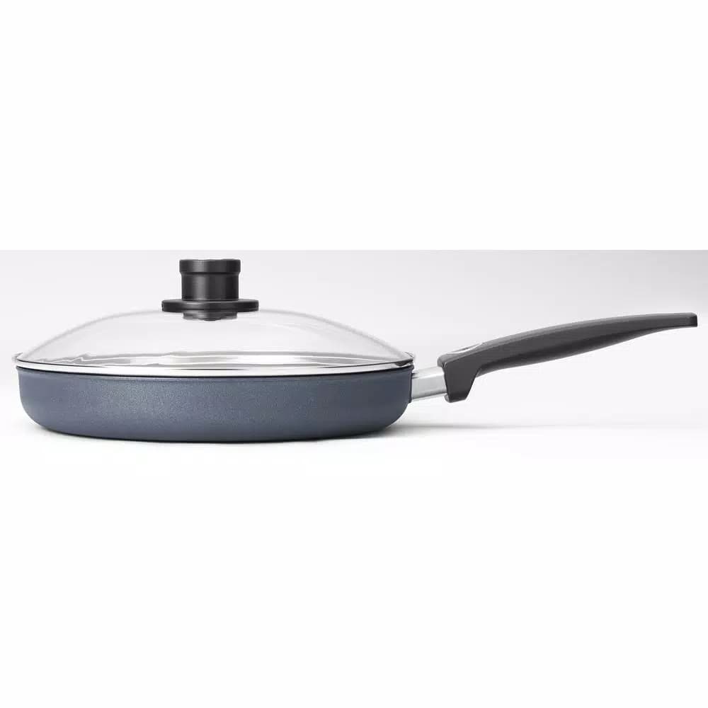 Woll Diamond LITE 11 in. Cast Aluminum Nonstick Frying Pan with Glass Lid, Gray