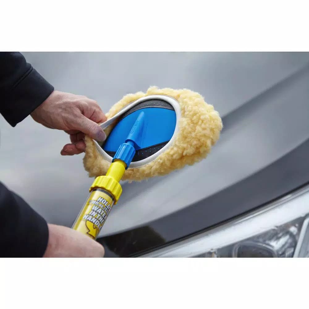AutoRight Auto Wash Replacement Bonnet - Synthetic Lambswool Mitt for Auto-Wash Stick