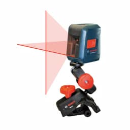 Bosch GLL 2 Self-Leveling Cross Line Laser Level with Flexible Clamping Mount, 30 ft. Range thumbnail 1