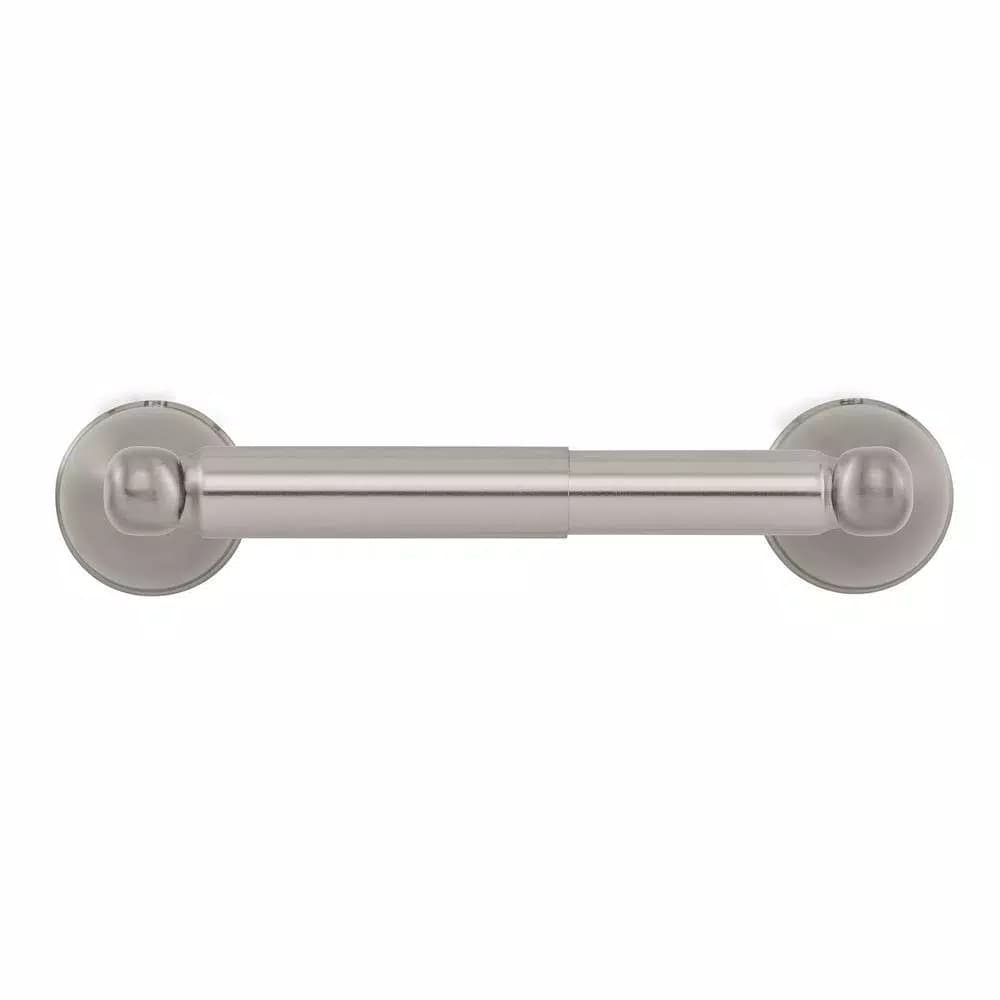 Glacier Bay Builders Double Post Toilet Paper Holder, Brushed Nickel