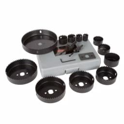 Stalwart 16-Piece Hole Saw Kit with Storage Case, Carbon Steel thumbnail 4