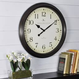 FirsTime 20 in. Avery Whisper Wall Clock - Oil Rubbed Bronze, Non-Ticking thumbnail 1