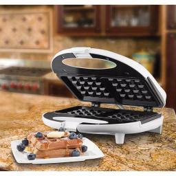 Brentwood Appliances TS-242 750W Dual Nonstick Waffle Maker, White thumbnail 7