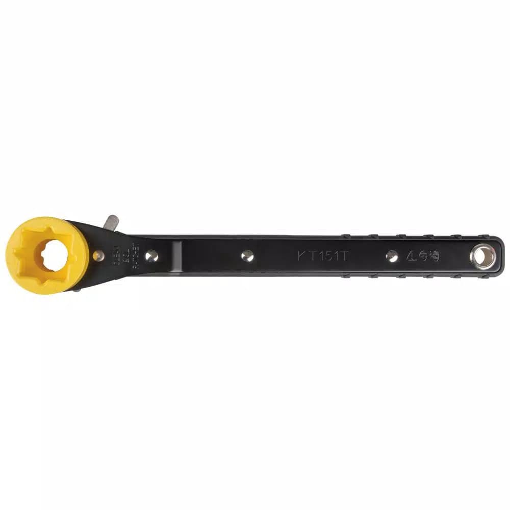 Klein Tools Ratcheting Lineman's Wrench, 4-in-1 Combination Square Socket