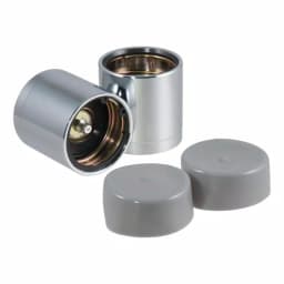 CURT 1.98" Bearing Protectors & Covers (2-Pack) - Chrome Wheel Bearing Dust Caps thumbnail 5