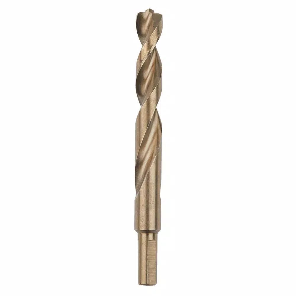 Milwaukee 1/2 in. Cobalt Red Helix Twist Drill Bit, 3/8 in. Shank