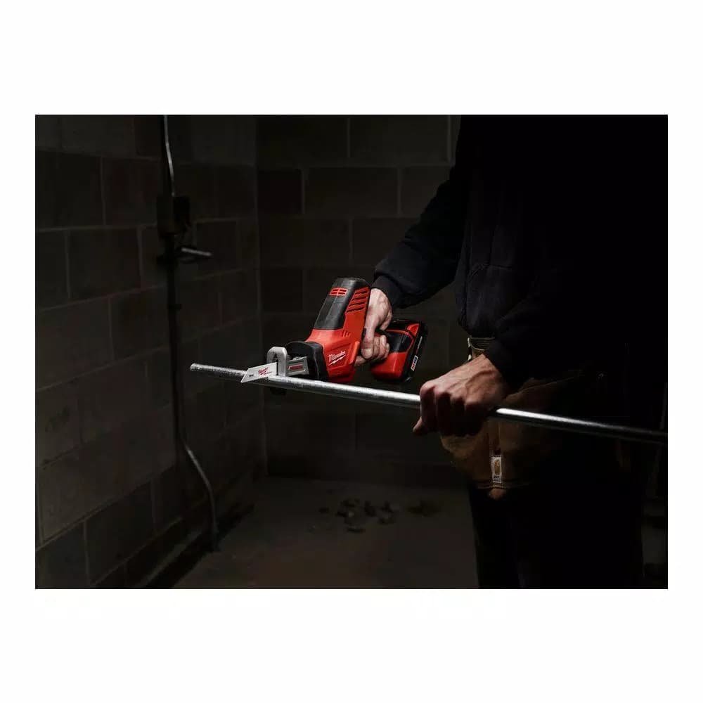 Milwaukee M18 18V Lithium-Ion Cordless Hackzall Reciprocating Saw Kit with 1.5Ah Battery, Charger and Tool Bag