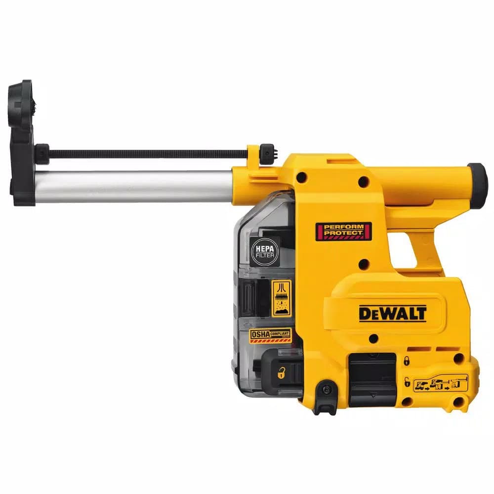DEWALT OSHA Table 1-Compliant Multi-Surface Dust Extractor for SDS Plus Rotary Hammers