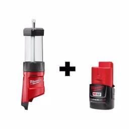 Milwaukee M12 12V Lithium-Ion Cordless 400-Lumen LED Lantern/Flood Light with 2.0Ah Battery thumbnail 1