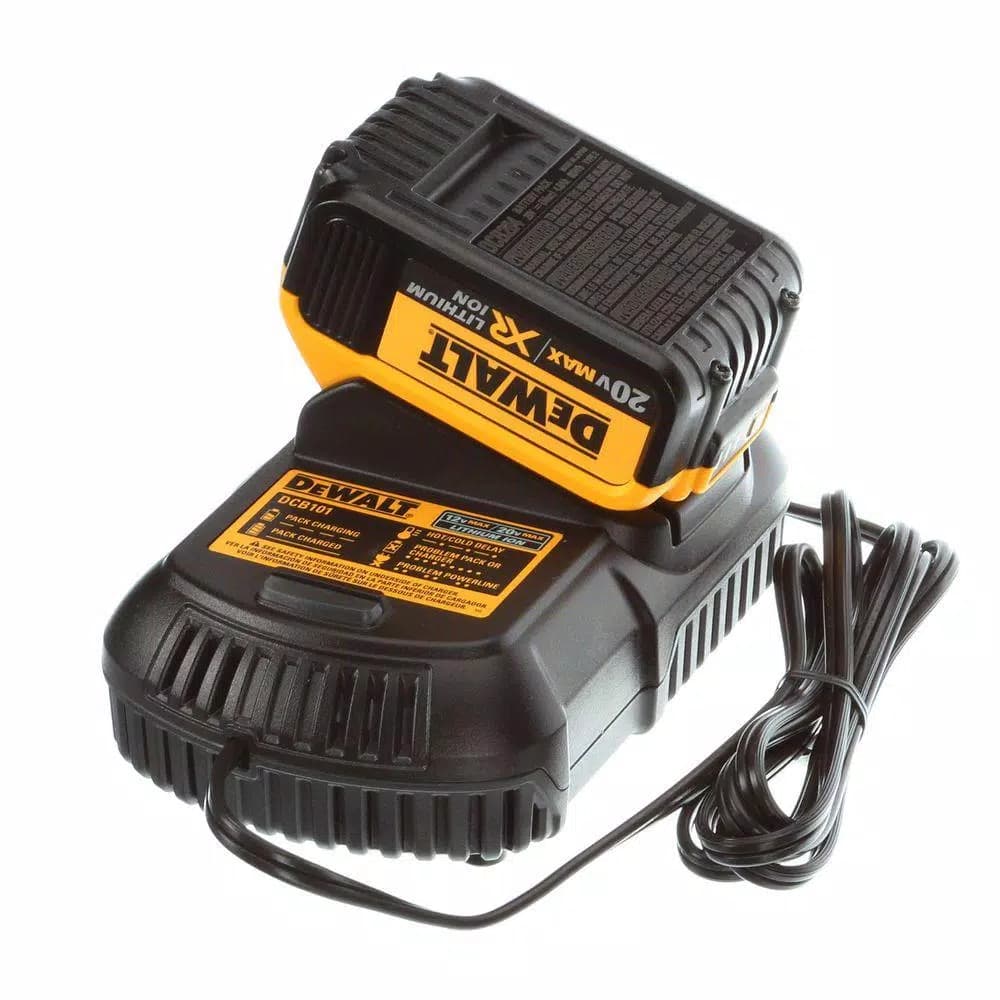 DEWALT 20V MAX Cordless 1/2 in. Impact Wrench Kit with (2) 4 Ah Batteries, Charger, and Tool Bag