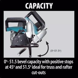 Makita 15 Amp 7-1/4 in. Corded Hypoid Circular Saw with 24T Carbide Blade thumbnail 6