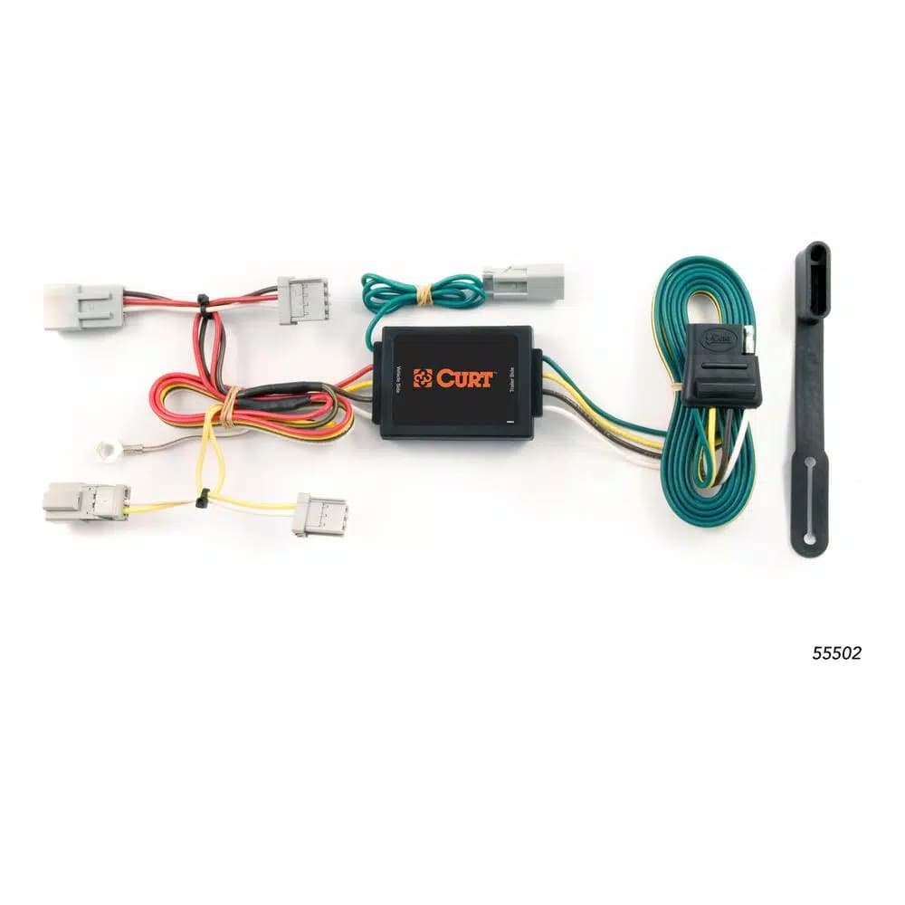 CURT Custom Vehicle-Trailer Wiring Harness with 4-Way Flat Output for Honda Accord & Acura TSX