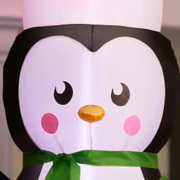 Home Accents Holiday Airblown 11 ft. Giant LED Inflatable Penguin Christmas Yard Decoration thumbnail 4