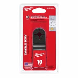 Milwaukee 1-1/4 in. Bi-Metal Japanese Tooth Oscillating Multi-Tool Blades for Wood, 10-Pack thumbnail 1