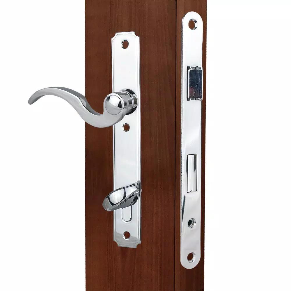 Taco ML800 Series Bright Chromium Plated Entry Mortise Lockset with Thumb Turn