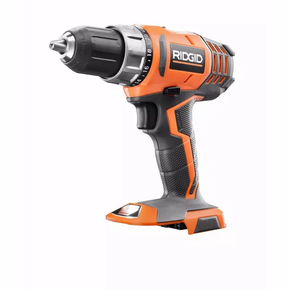 RIDGID 18V Cordless 1/2 in. Compact 2-Speed Drill/Driver Kit with 2 Ah Battery, Charger, and Tool Bag