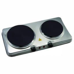 Courant 1700W Double Burner Electric Hot Plate with Stainless Steel Design and Dual Temperature Controls thumbnail 1