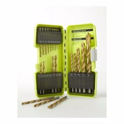 RYOBI 21-Piece Titanium Coated Twist Drill Bit Set with Durable Storage Case thumbnail 4