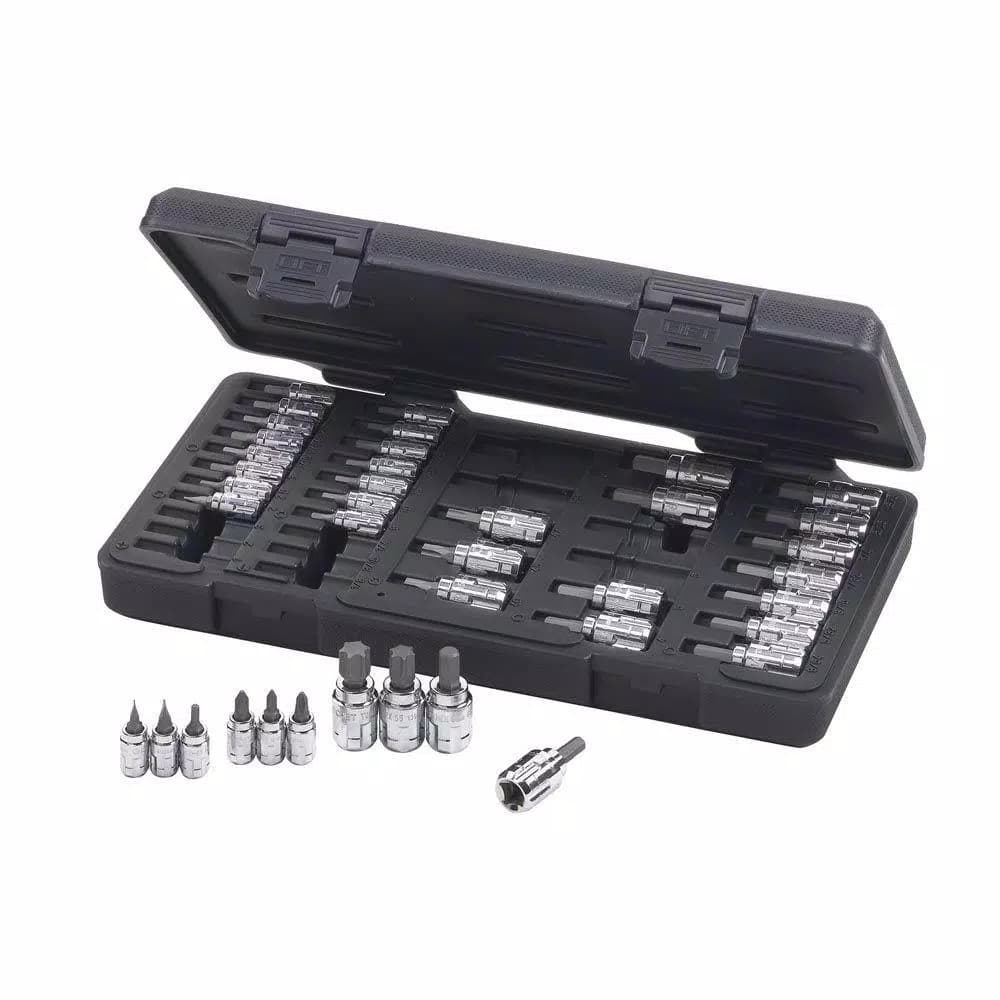 GearWrench Vortex 39-Piece Bit Socket Set, 1/4 in. and 3/8 in. Drive, SAE and Metric