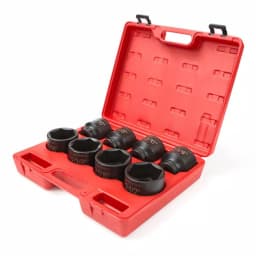 TEKTON 3/4 in. Drive 6-Point Shallow Impact Socket Set, 8-Piece thumbnail 2