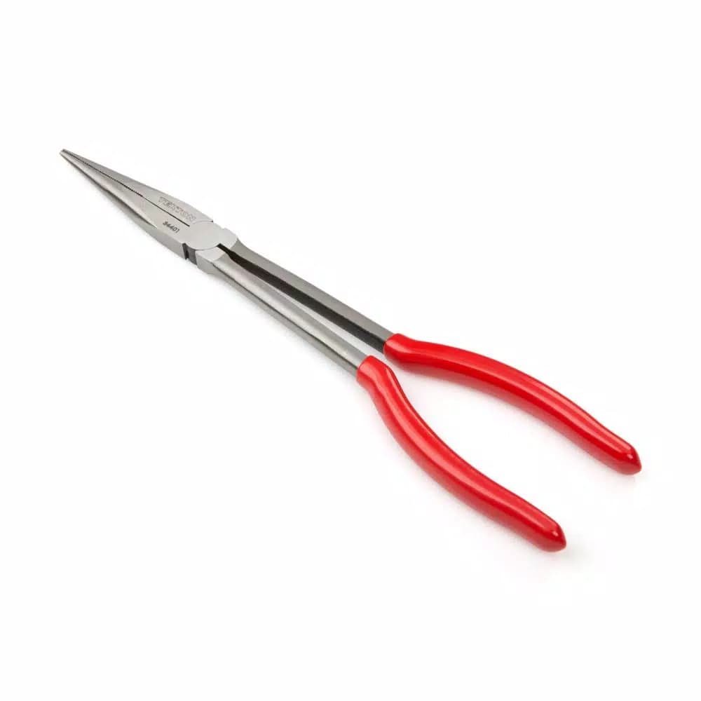 TEKTON 11 in. Long Reach Long Nose Pliers with Crosscut Teeth